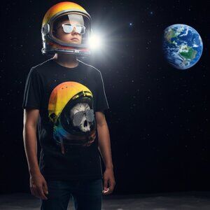 💀 Circo Skull Astronaut Graphic Tee Youth XL 🚀